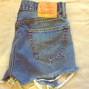 Vintage cutoff upcycled 505 Levi’s short shorts